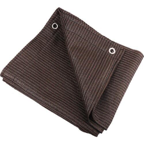 6 needles thick High quality Coffee color Camping Sun Shelter net Car Roof Cover Awning Sun Protection Net Shade sail Many size