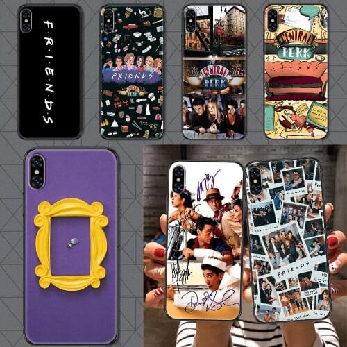 Tv Perk Coffee Friends Phone Case Cover Hull For iphone 5 5s se 2 6 6s 7 8 12 mini plus X XS XR 11 PRO MAX black soft bumper