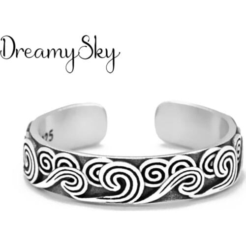 Punk Vintage Cloud Ring For Women Men Adjustable Size Geometric Rings Exquisite Creative Jewelry Wholesale 2021