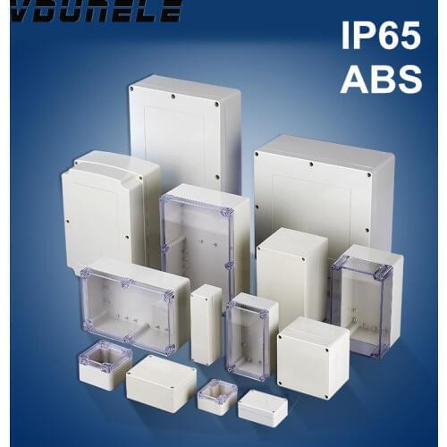 Waterproof Plastic Enclosure IP65 DIY Case Junction Box 83x58x33mm ABS Switch Box Power Supply Enclosures PCB Shell Housing
