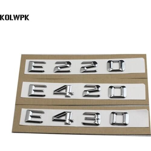 High quality ABS NEW for Mercedes Benz W124 W211 E-CLASS E220 E420 E430 Trunk Rear Emblem Badge Chrome Letters