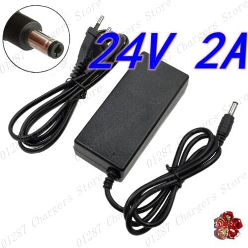 24V 2A lead-acid battery Charger electric scooter ebike charger wheelchair charger golf cart charger DC5.5*2.1