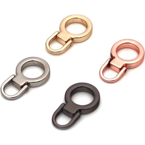 1/2/4/10Pcs Pure Copper Bag Zipper Transform Buckles Accessories Zipper Gap Ring Gap Buckle DIY Handbag Chain Buckle