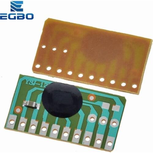 1PCS 12 childrens songs, music module YSJ-12S dual tone 12 English music with LED scintillation module