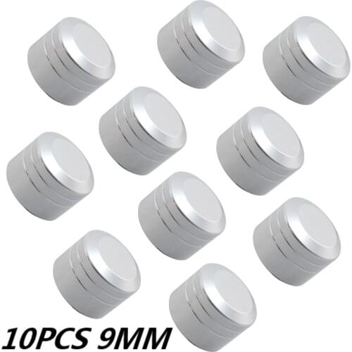 10 Pcs Aluminum Motor Bolt Topper Cover Cap 9mm Bolt Cap For Harley Touring Sportster