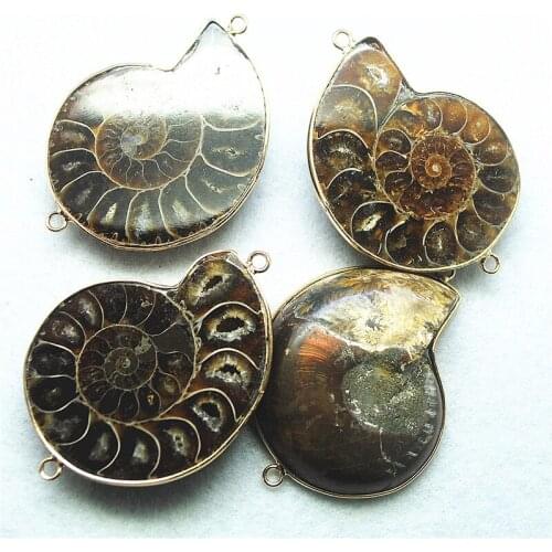 2PC Nature Minel Stone Connectors For Women Necklace Making Nature GEM Beads Connectors Hot Selling Jewelry Findings Good For Yo