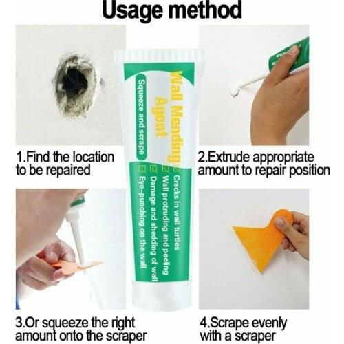 20ml Wall Mending Agent Wall Repair Cream Wall Crack Nail Repair Agent Walls Peeling Graffiti Gap Repair Paste