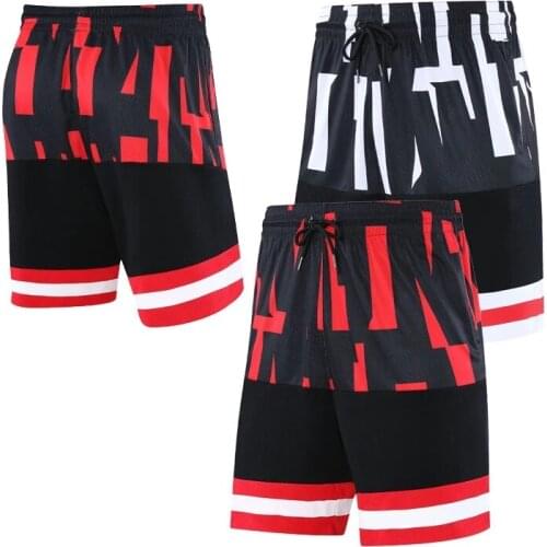2021 Hot Sale Basketball Shorts Stripe Casual Sport Running Shorts Outdoor Sports Fitness Short Pants Loose Beach mens Shorts