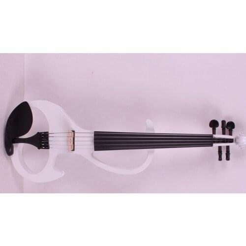 4/4 New 5 string Electric Acoustic Violin Solid Wood Nice Sound white color