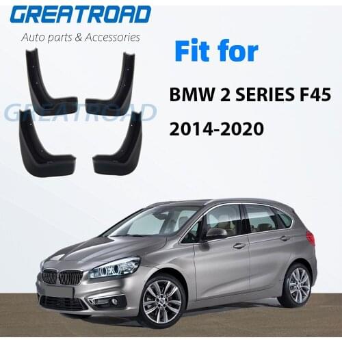 4pcs Car Front Rear Fender Flares Splash Guards Auto Mud Flaps for BMW 2 SERIES F45 2014 2015 2016 2017 Mudflaps Mudguards