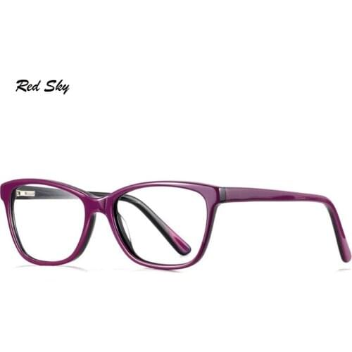 Acetate Optical Glasses Frame Women Retro Vintage Prescription Presbyopia Eyeglasses Nerd Women Spectacles Myopia Eyewear