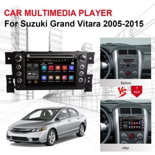 Android 8.0 Octa Core 4GB RAM Car GPS Navigation with Multimedia Player For Suzuki Grand Vitara 2005-2015 Car Radio Stereo WIFI