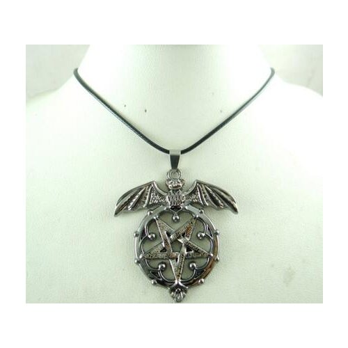 Natural Quartz crystal Turquoises alloy bat pendant for diy Jewelry making necklaces Accessories 1pcs A37