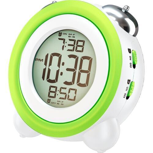 Digital Alarm Clock With Nightlight,2 Alarms,Optional Weekday Mode, Snooze Fuction,Super Loud For Kids and Heavy Sleepers