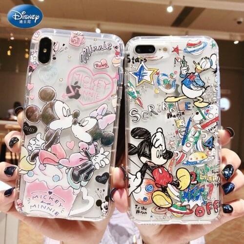 DISNEY 2021 Minnie Silicone Case for IPhone 11 6 6S 7 8 Plus Official Liquid Silicon 360 Full Cover zz0511