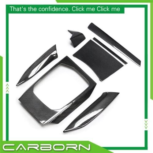 For-BMW G20 G21 G28 G22 G23 G24 Add on Style Real Dry Carbon Fiber Interior Trim 7/8 Pieces Set-Left Hand Drive Only 2020-on