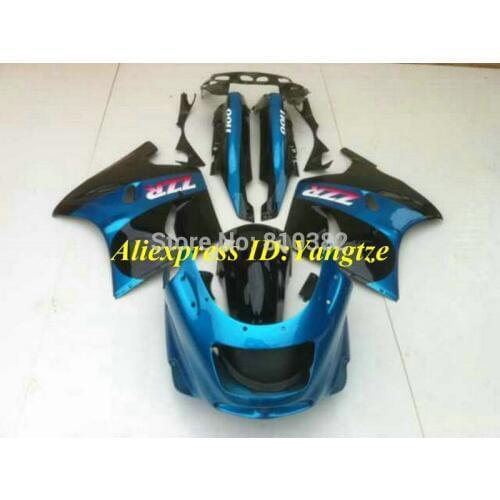 Motorcycle Fairing kit for KAWASAKI Ninja ZZR11001993 2001 2003 ZX-11 ZZR1100D 93 01 02 03 TOP Cyan black Fairings KP19