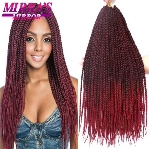 Box Braids Crochet Hair Extensions Synthetic Hair Crochet Braids For Black Women Soft 3X Braiding Hair 22 Strands/pack