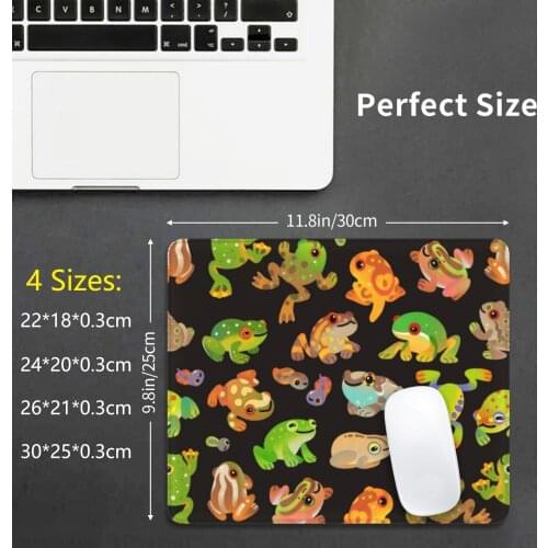 Tree Frog-Dark Mouse Pad 2444 Tree Frog Frog Animal Cute Kawaii Pikaole Chibi Amphibian
