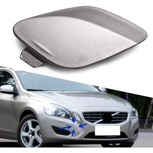CITALL Seashell Grey Right Front Bumper Tow Hook Eye Cap Cover Lid Fit For Volvo S60 2011 2012 2013 30795007