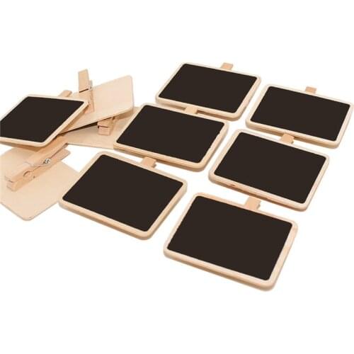 Retangle Note Board Slates For Restaurant Party Home Decora Mini Chalkboard Blackboard Insertion Wedding Place Card Message