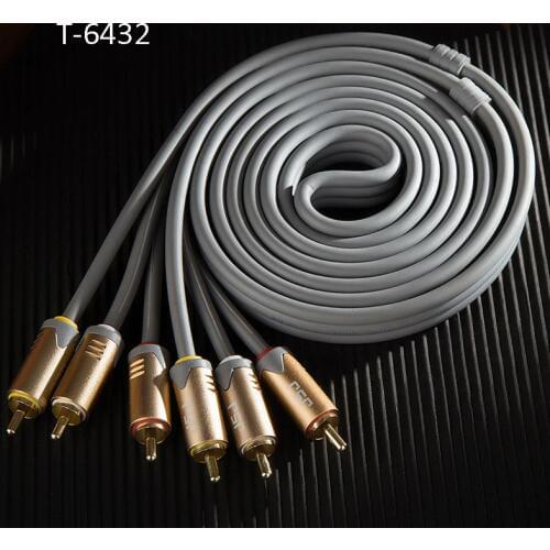3 RCA Male To 3RCA Male Cable Male to Male Audio Video AV Cable Cord Wire For DVD VCD TV 1.5M 3M 5M 10M 15M