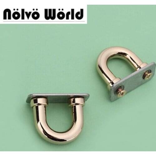 50pcs 4 colors, 3/8 inch inside bags metal accessories arch bridge connector hanger