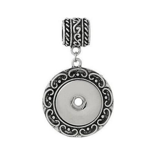 Fashion pattern pendant snap necklace 60cm fit 18MM snap buttons Fashion jewelry DIY accessories XL0101