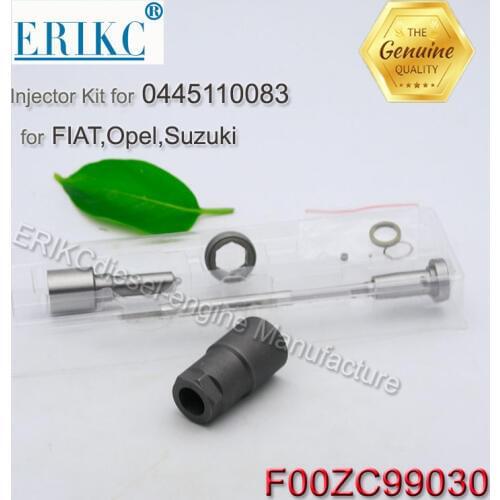 ERIKC F00zc99030 kit (DLLA150P1224 + F00VC01038) Fuel Injector Repair Tool Kit F 00z C99 030 for 0445110083 FIAT Opel Suzuki