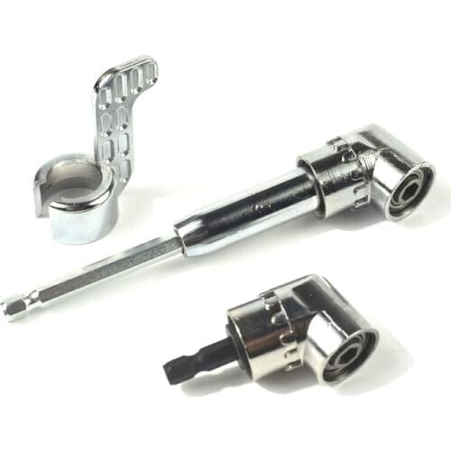 105 Degree Angle Screwdriver Set Holder Adapter Adjustable Bits Nozzles Angle Screw Driver Tool 1/4" Inch Magnetic Angle Driver