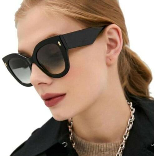 New 2021 Women Sunglasses 2021 Luxury Designer Korean Oversized Square Hight Quality Big Shades Gradient Sun Glasses Female