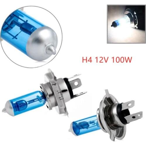 NEW Cool 1 Pc Low Beam Fashion H7/H4 12v 55/100w 4200-5000k Highlight White Fog Quartz Halogen Bulb Light Long Life Blue Glass