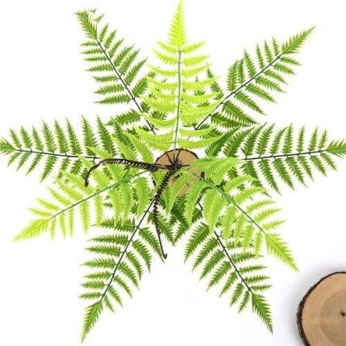 Fake Plant Artificial Bonsai Leaf Cycas Plastic Green Flower Artificial Grass Home Garden Decorative Flowers Fake Leaves Plant
