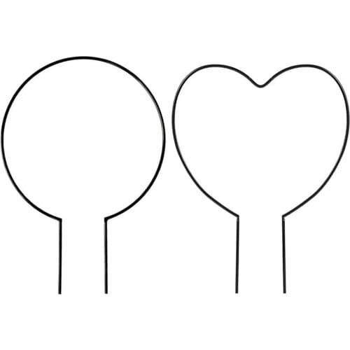 Hot Round/Heart-shaped Garden Trellis for Climbing Plant Flower Rack Potted Plant Vines Climbing Support Frame Garden Decorative