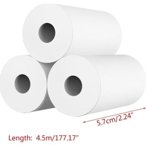 10 Rolls White Kid Camera Wood Pulp Thermal Paper Instant Print Replacement Part 203B