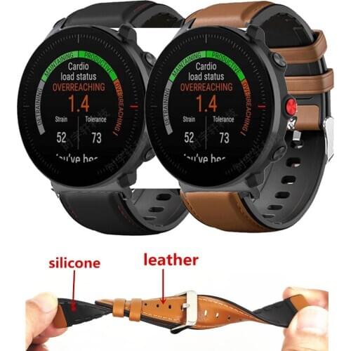 High Quality Silicone Leather Strap Replacement Wristband For Polar Vantage M Smart Watch Accessories Wrist Band Strap