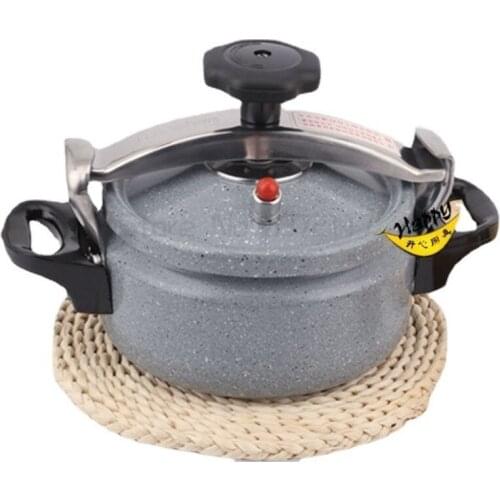 Explosion-proof Small Pressure Cooker Household Aluminum Pressure Cooker Black Open Flame Gas Autoclave Tiger Rice Cooker Pressu