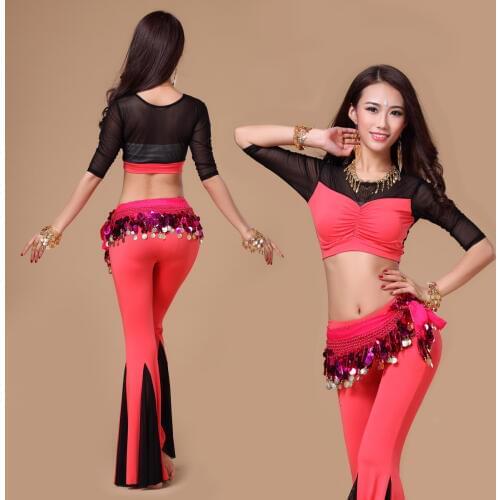 Women Belly Dancing Costume Set Female 3pcs/set for Women Belly Dance Performing Exercises Dancewear Competition Costume Set 18