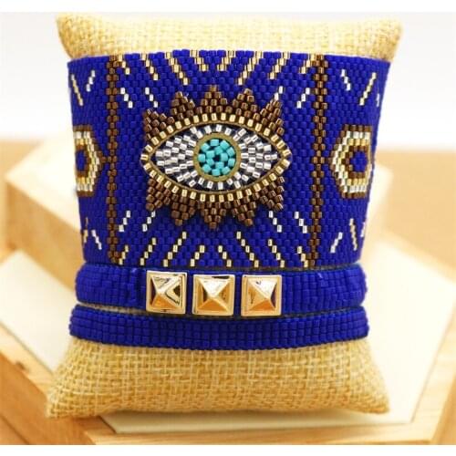 ZHONGVI MIYUKI Beads Bracelet Women 2021 Tassel Armband Turkish Evil Eye Bracelets Pulseras Mujer Joyeria Fashion Boho Jewelry