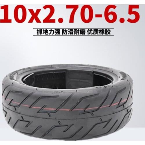 10 Inch Electric Scooter Vacuum Tire 10x2.70-6.5 Thickened Antiskid Tire 10 Inch Balance Car Replacement Parts