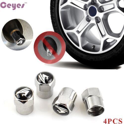 4pcs Auto Car Styling Wheel Valve Cap Case For Toyota Harrier Camry Avensis Rav4 Emblems Cover Sticker Exterior Accessories