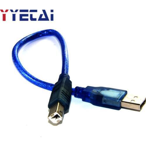 YongYeTai USB Cable Blue 30CM USB Port A-D Printer Line Copper Free shipping