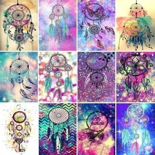 5D DIY Diamond Painting Landscape Full Square Dream Catcher Diamond Embroidery Diamond Mosaic Gift Factory Direct