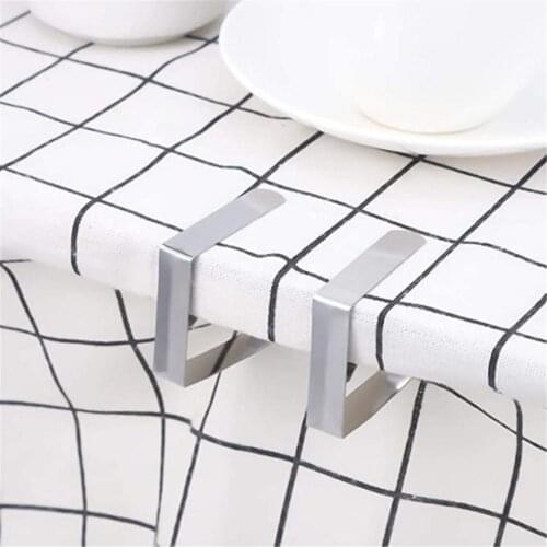 8pcs Stainless Steel Table Cloth Clip Wedding Promenade Table Cover Holder Round Tablecloth Stable Clips For Picnic Restaurant