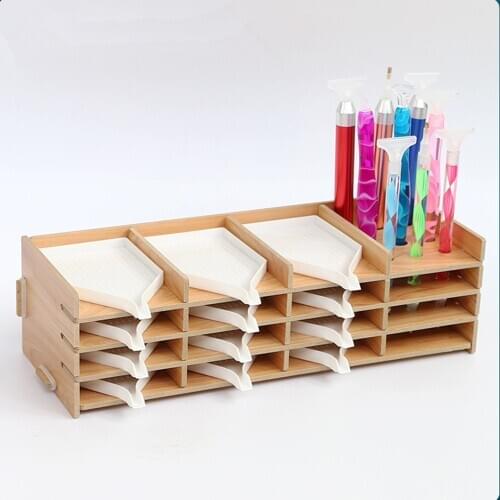 5D Diamond Painting Wood Tray Organizer Holder Diy Diamond Painting Kits Painting With Diamond Accessory Christmas Gift