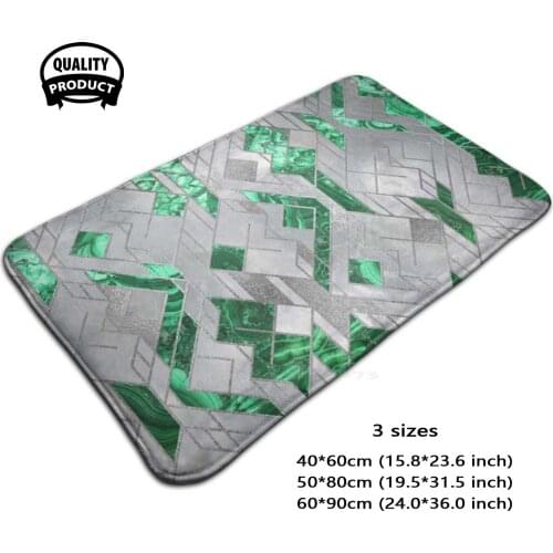 Abstract Geometric Malachite And Mother Of Pearl 3 Sizes Home Carpet Mother Of Pearl Abalone Shell Silver Luxury Shell