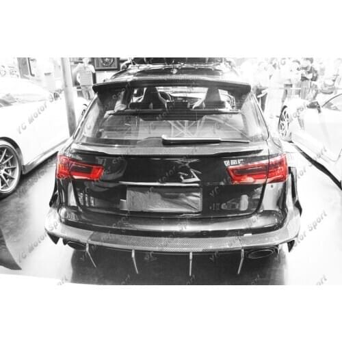 Car Accessories Carbon Fiber Replica Style Rear Bumper Tim Fit For 2015-2017 RS6 DTM Rear Bumper