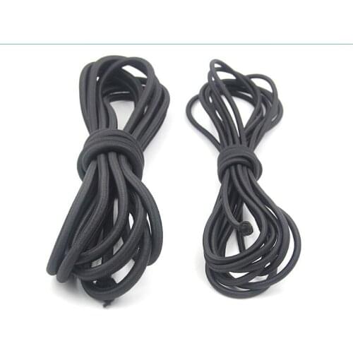 Free Shipping High Quality 90M/kg Black 3mm Round Elastic Rope DIY Handmade Clothes Materials Rubber Band Sewing Accessories