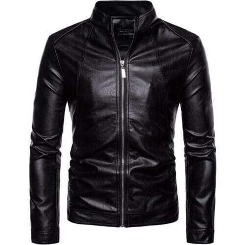PU Leather Jacket Men Winter Fleece Military Casual Leahter Jacket Male Motorcycle Windbreaker Chaqueta Cuero Hombre