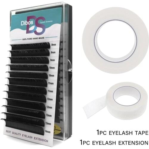 Dibos Size 005/007/010/015 C/D curl Lashes Individual Faux Mink Eyelashes Volume Lashes Silk Fake False Eyelash extension